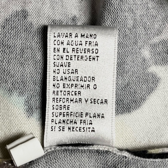 August Silk Multicolor Knit Button-Down Top - Picture 7 of 7